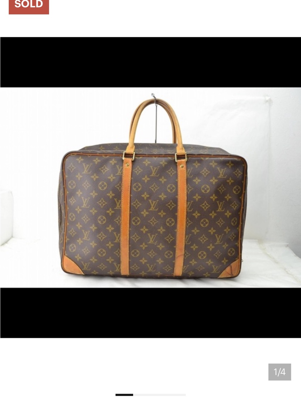 Louis Vuitton Monogram Sirius 45 Travel Bag in Brown and Tan - Picture 7 of 7